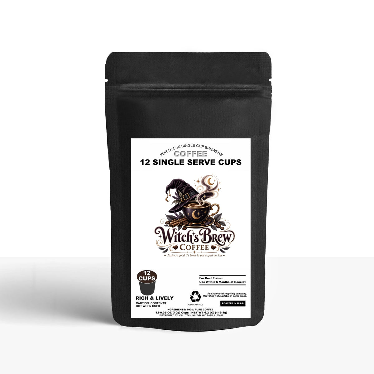 12 Pack Single Serve Coffee Capsules